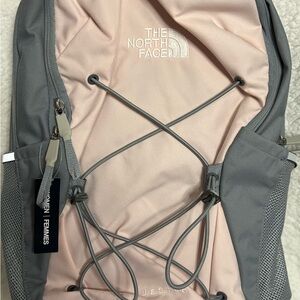 Brand New North Face Backpack. Pink and Gray